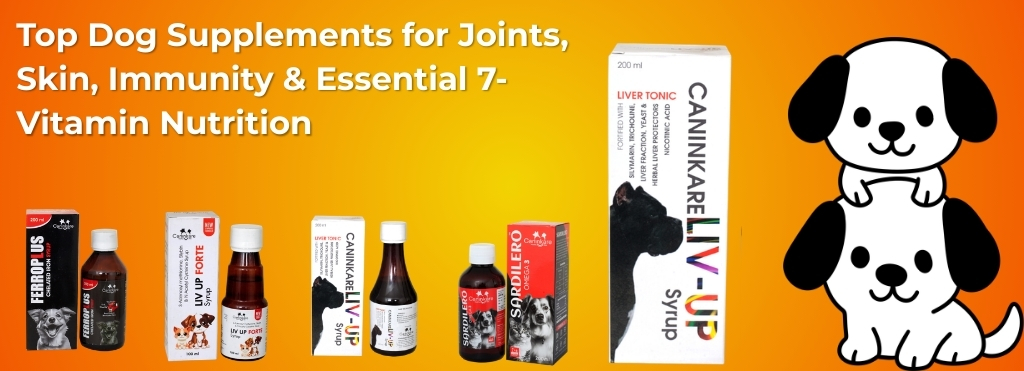 Top Dog Supplements for Joints, Skin, Immunity & Essential 7-Vitamin Nutrition